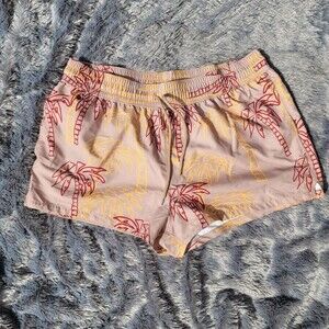 ASOS Tan Palm Tree Printed Shorts Size XL